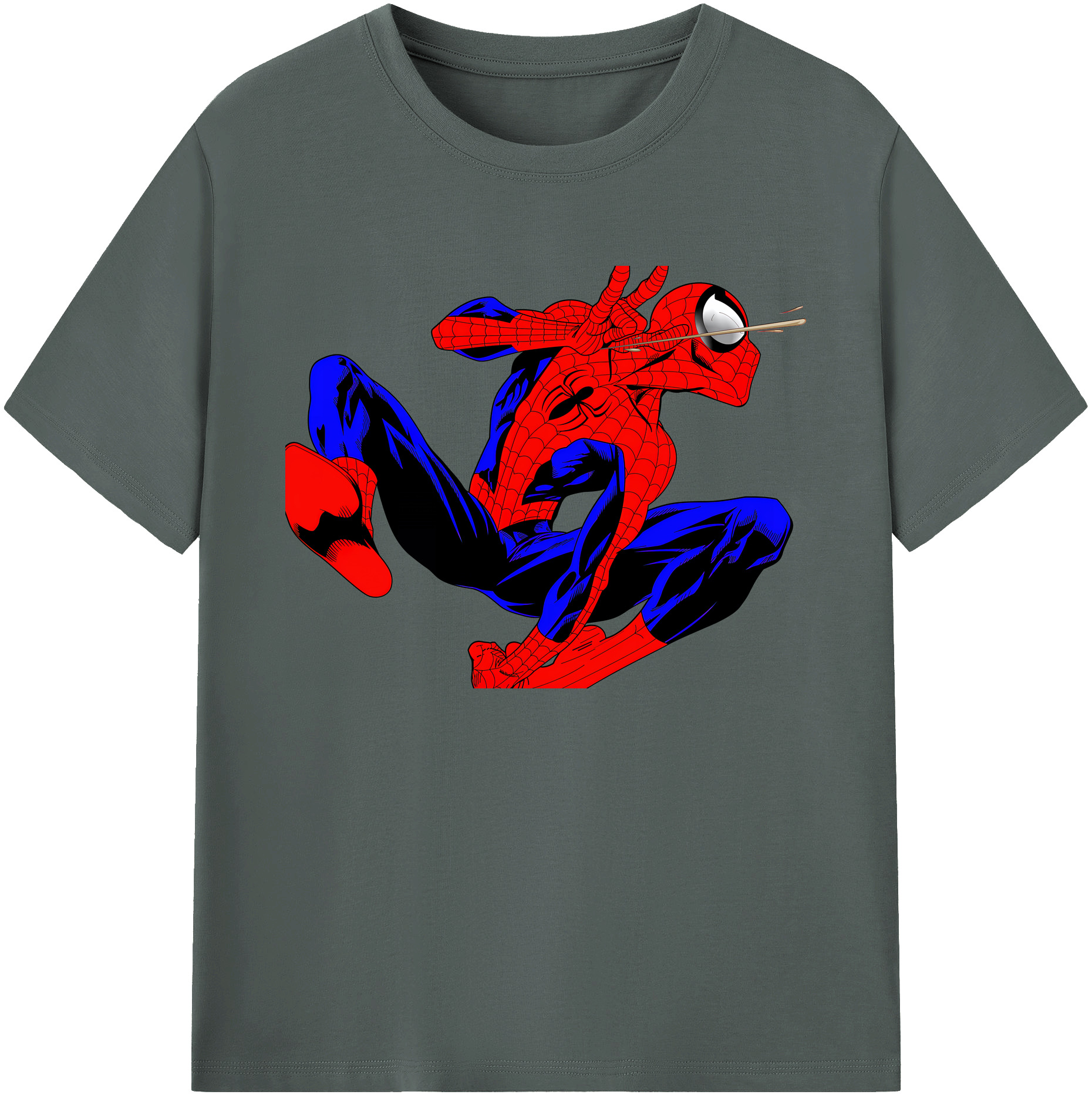 （画像用） Spider Man スパイダーマン 綿100％ メンズ半袖Tシャツ｜肌触りやわらか＆通気性